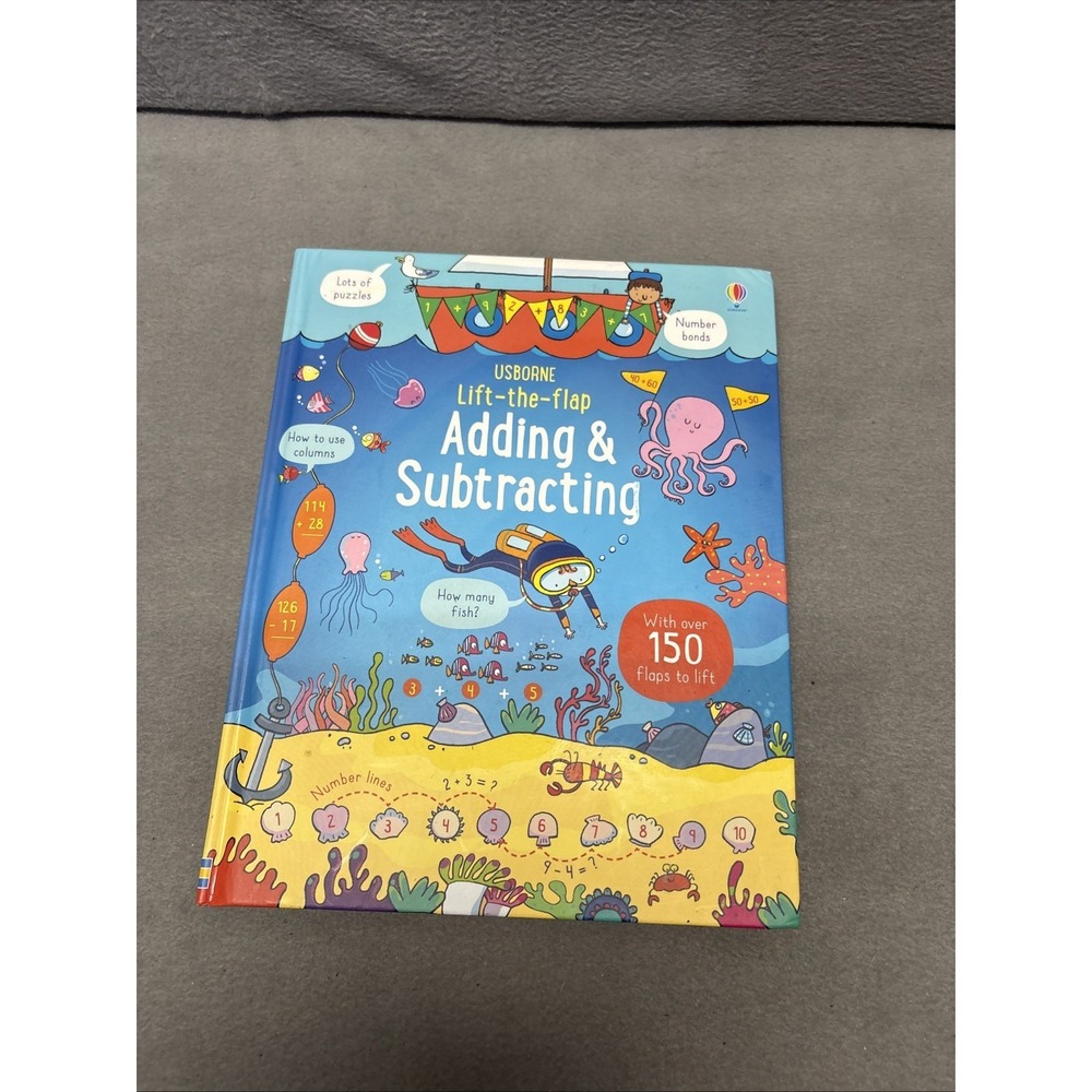 Usborne Lift The Flap Adding and Subtracting‎ Children Books Educational
